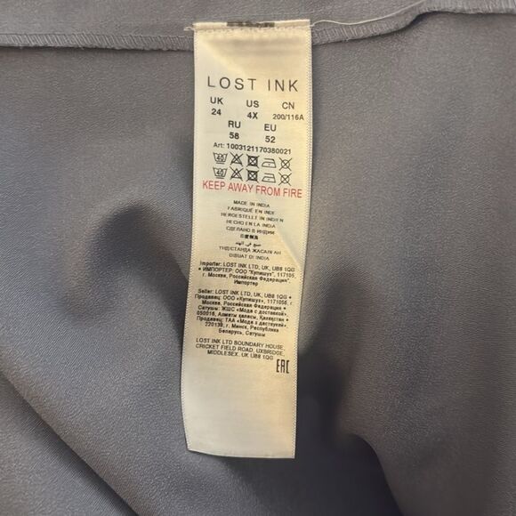 lost ink plus LONGLINE KIMONO WITH EMBROIDERY - Picture 6 of 9